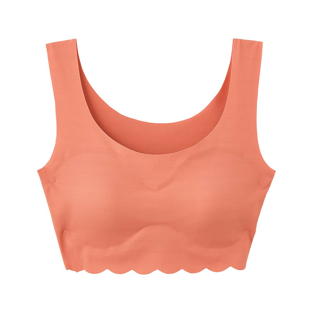 【縫い目ゼロ】ハーフトップ TB2555P シェルピーチ