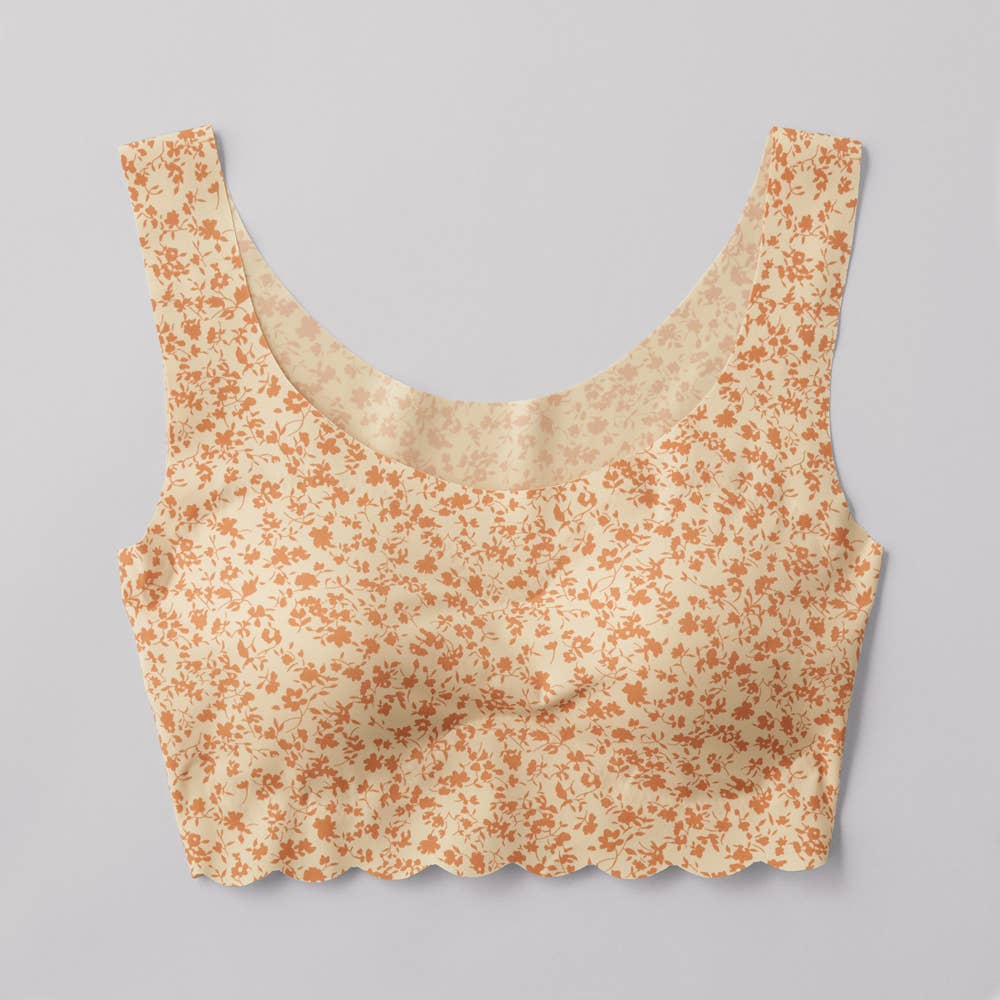 【縫い目ゼロ】ハーフトップ【SALE】 TB2655EC ダークオレンジ