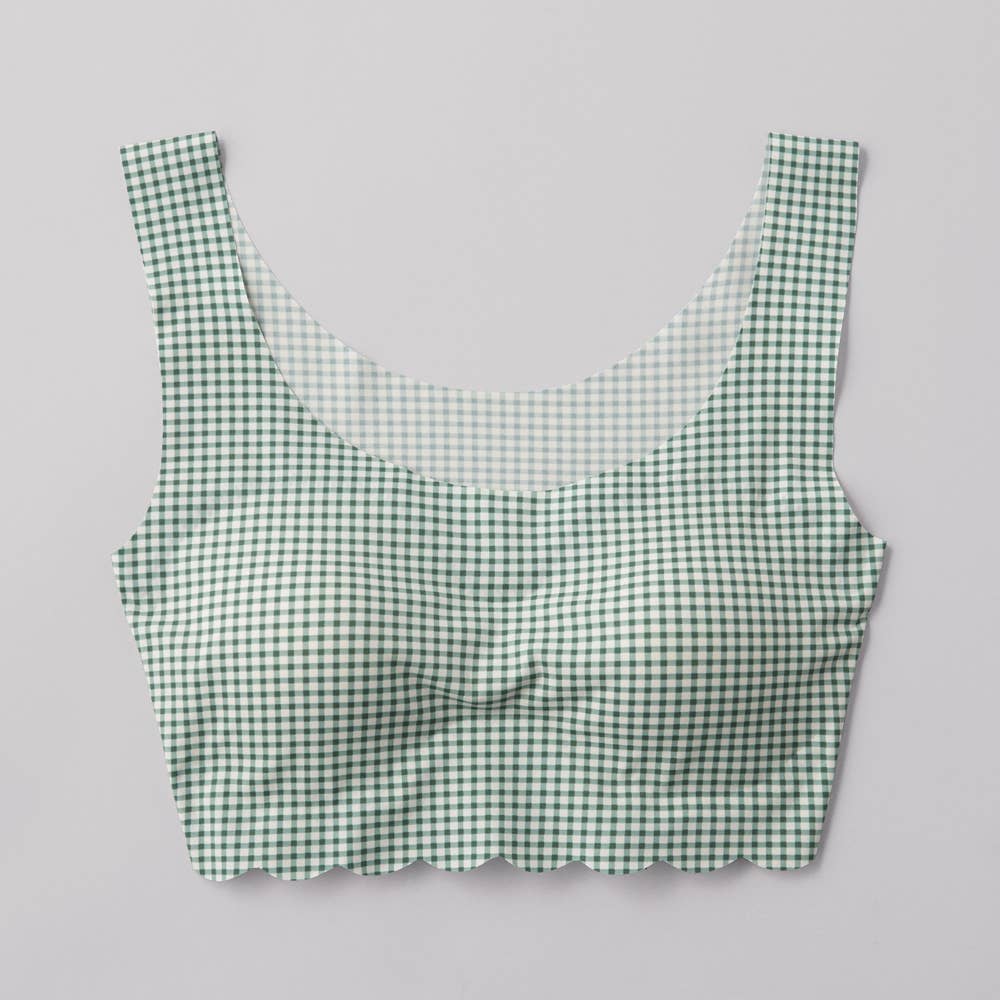 【縫い目ゼロ】ハーフトップ【SALE】 TB2655EC スモークグリーン