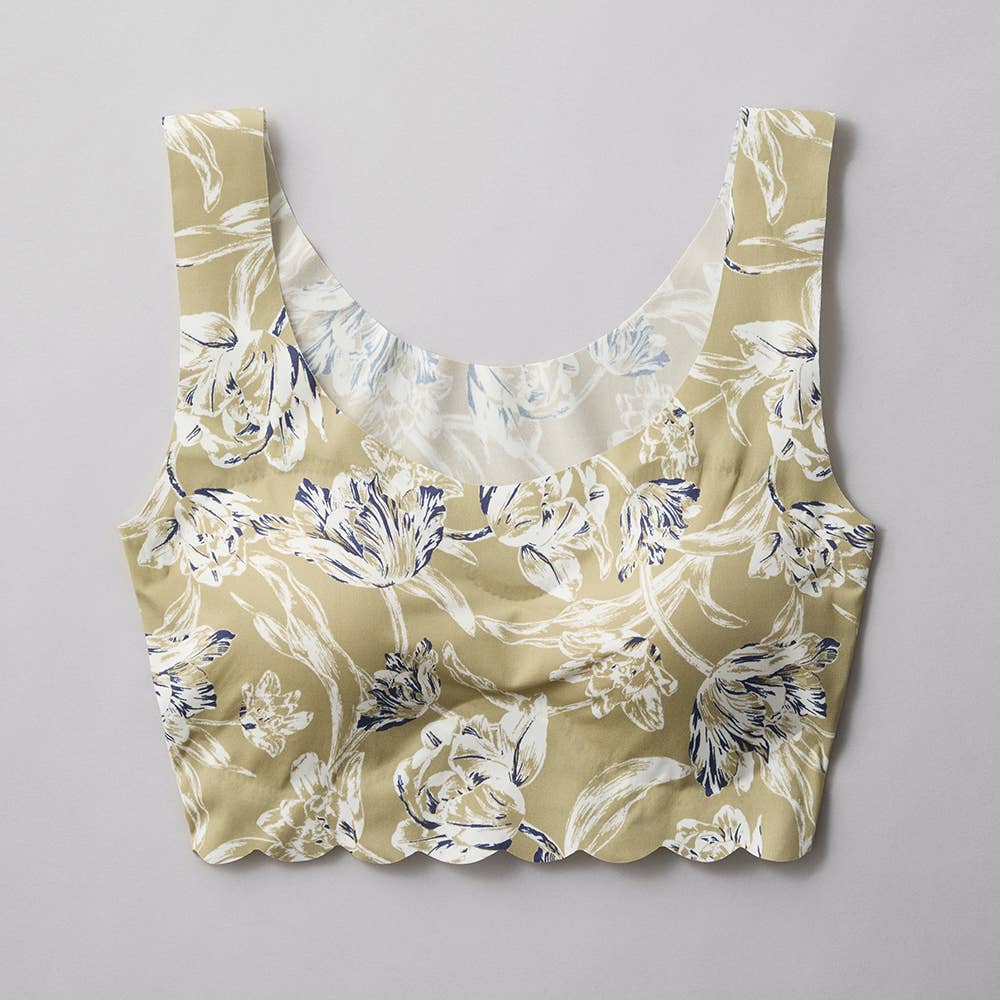 【縫い目ゼロ】ハーフトップ【SALE】 TB2655EC オリーブベージュ