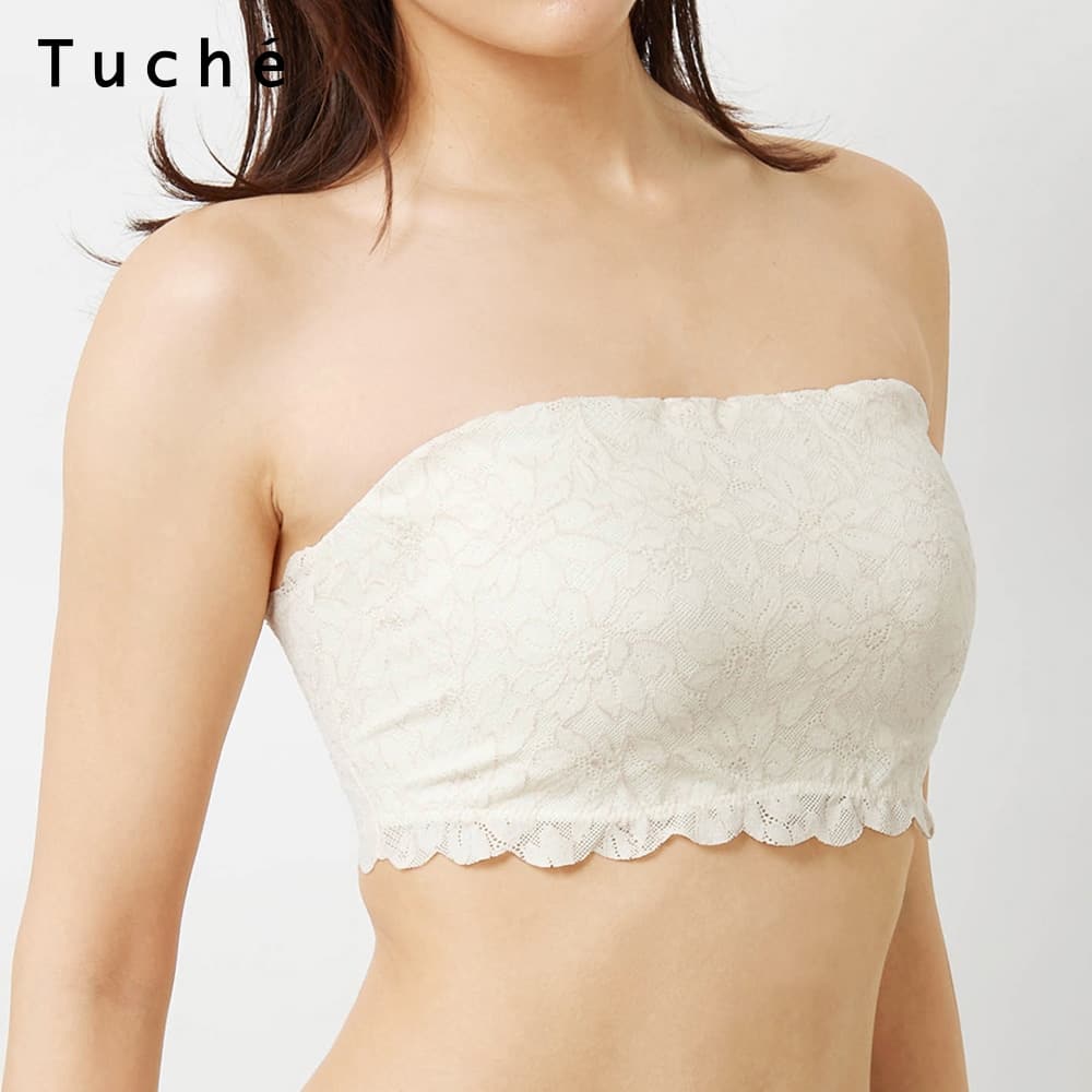 ＜GUNZE グンゼ＞ 30%OFF！Tuche(トゥシェ) ストラップレスブラ（レディース）【SALE】 ナチュラル M