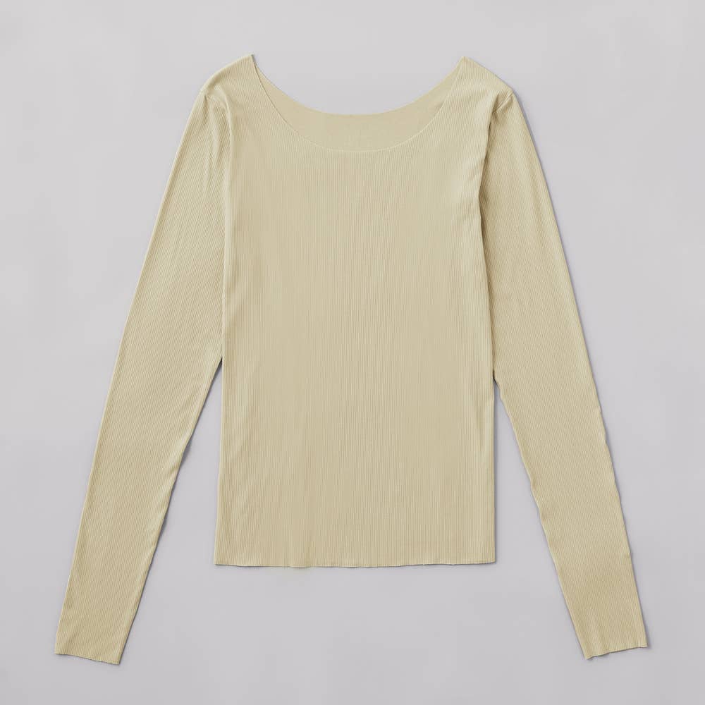 【RIB CUTOFF】長袖インナー(汗取り付き) TC2846P オリーブベージュ