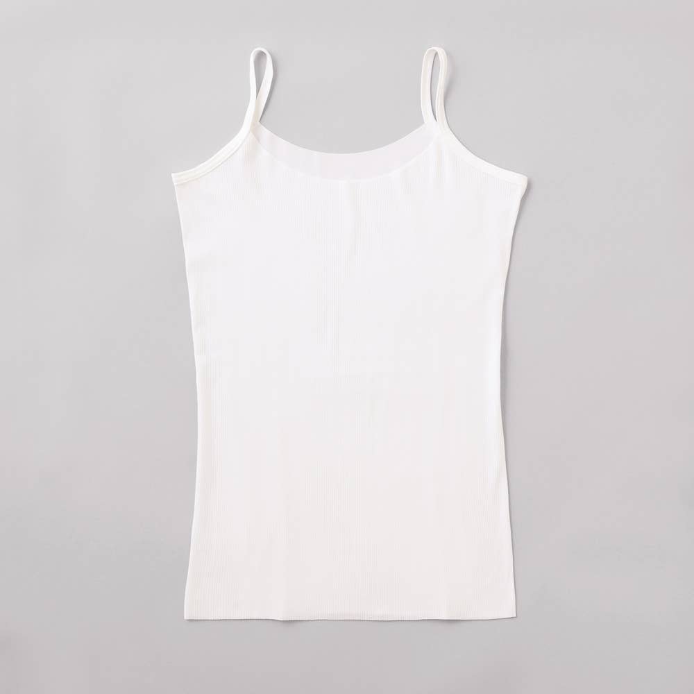 【RIB CUTOFF】キャミソール TC2856P オフホワイト