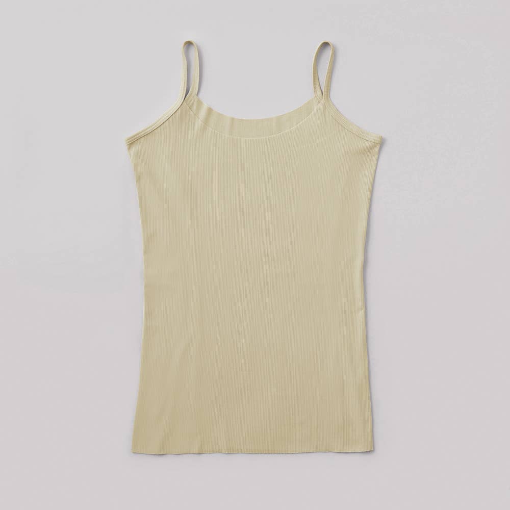 【RIB CUTOFF】キャミソール TC2856P オリーブベージュ