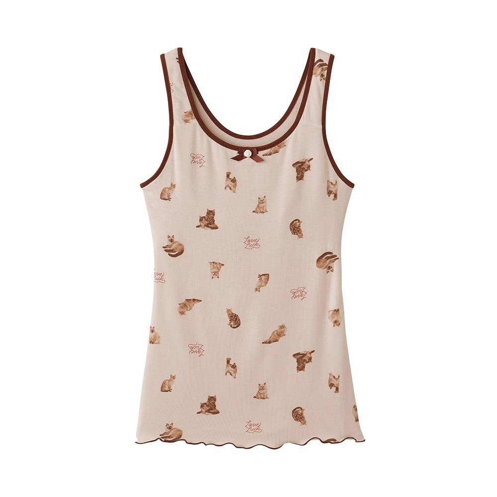 【NIGHT】ナイトブラタンク【SALE】 TC5058 スモークピンク