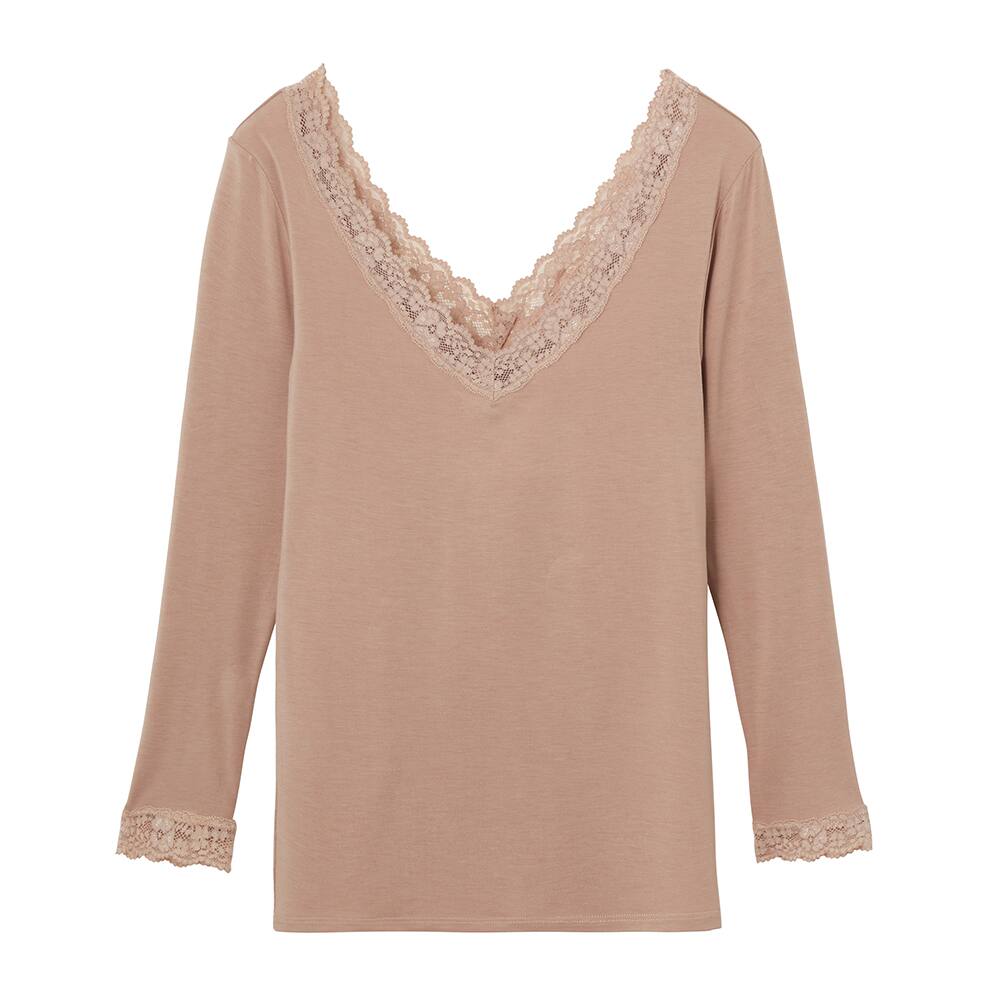 Warm Lacy 8分袖インナー レディース Tc5346 レディース インナートップス Warm Lacy 8分袖インナー レディース Tc5346 レディース インナートップス