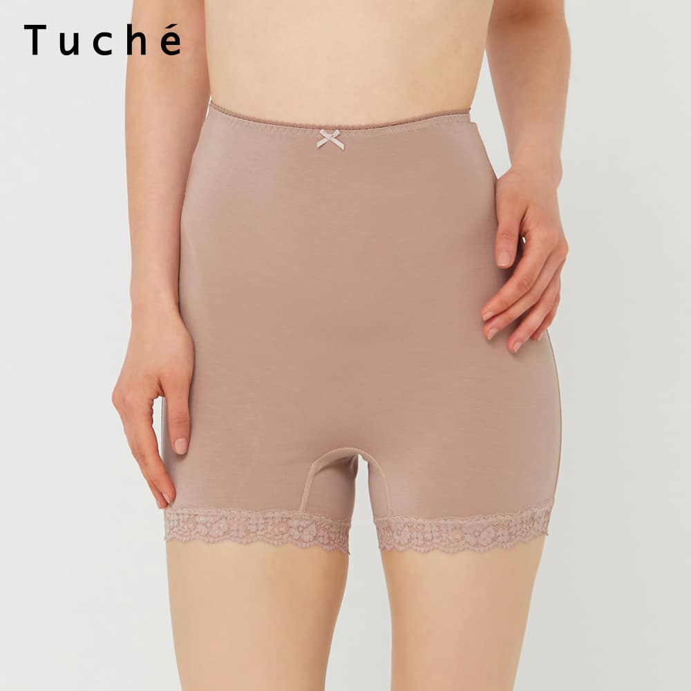 ＜GUNZE グンゼ＞ 30%OFF！Tuche(トゥシェ) 【WARM LACY】ハラマキ付きショーツ（レディース）【SALE】 パールワイン M