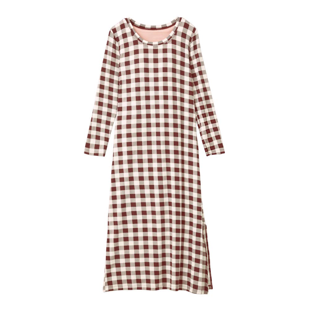 【NIGHT】ナイトブラパジャマワンピース【SALE】 TC6260 ボルドー