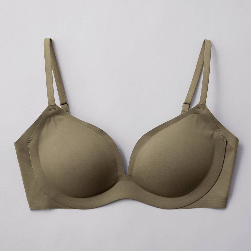 【hadaka bra】ノンワイヤーブラジャー TC7755 ロマンカーキー