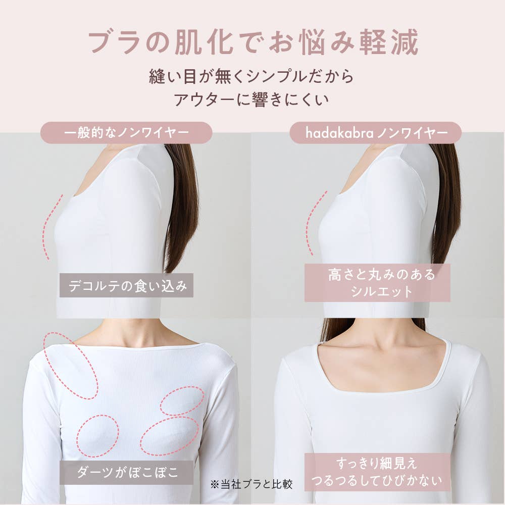 【hadaka bra】ノンワイヤーブラジャー TC7755 E10