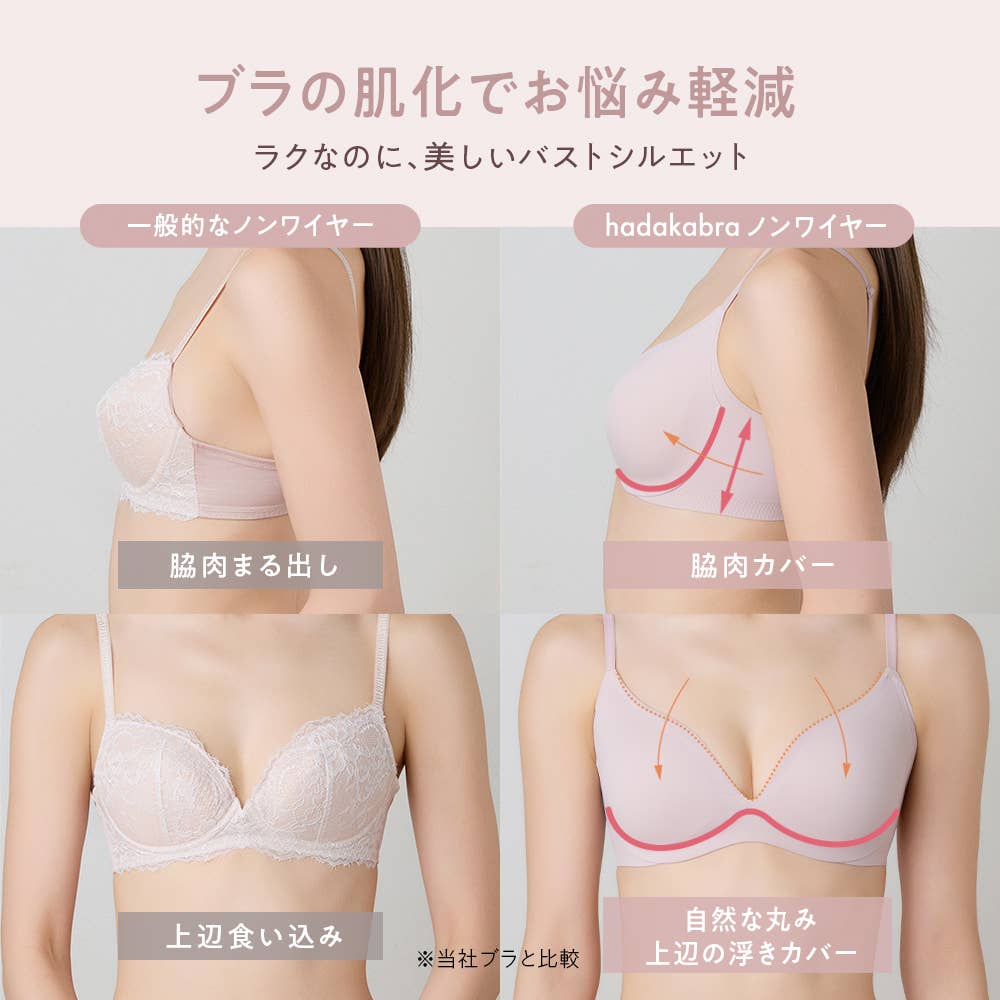 【hadaka bra】ノンワイヤーブラジャー TC7755 E9