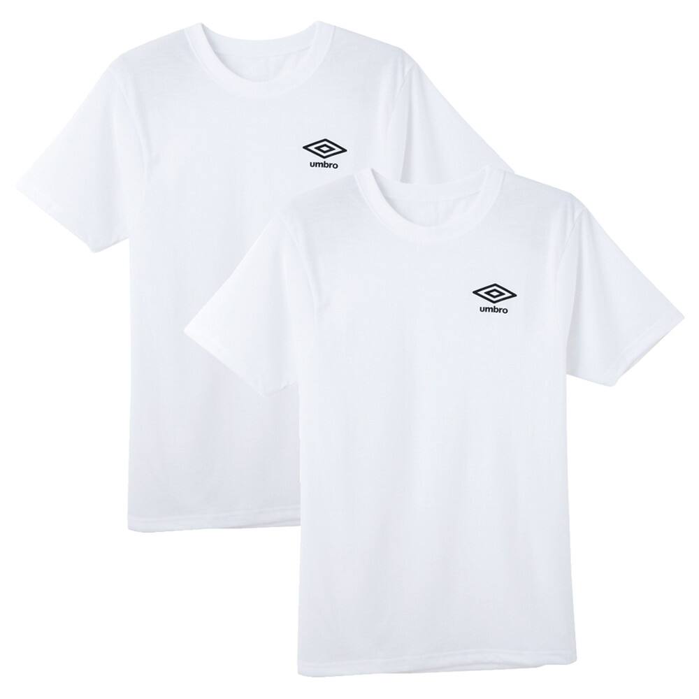  umbro(アンブロ) クルーネックTシャツ(丸首)(メンズ) ホワイト M