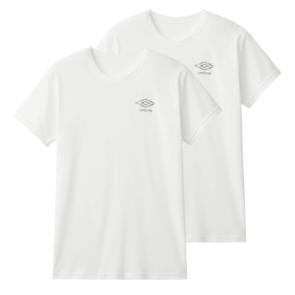 クルーネックＴシャツ(2枚組)【SALE】 UB19142 ホワイト