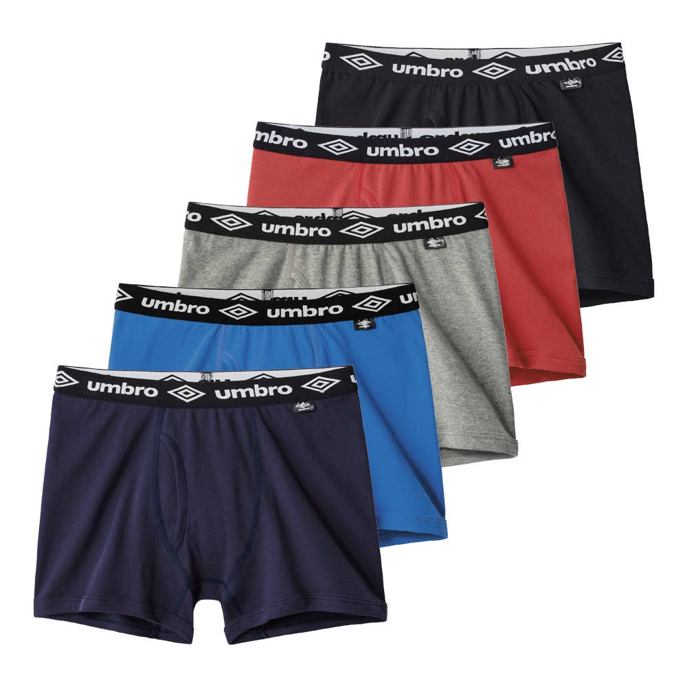 【綿100%】ボクサーパンツ(5枚組)(前あき)(140~170cm) UB910EC Aアソート