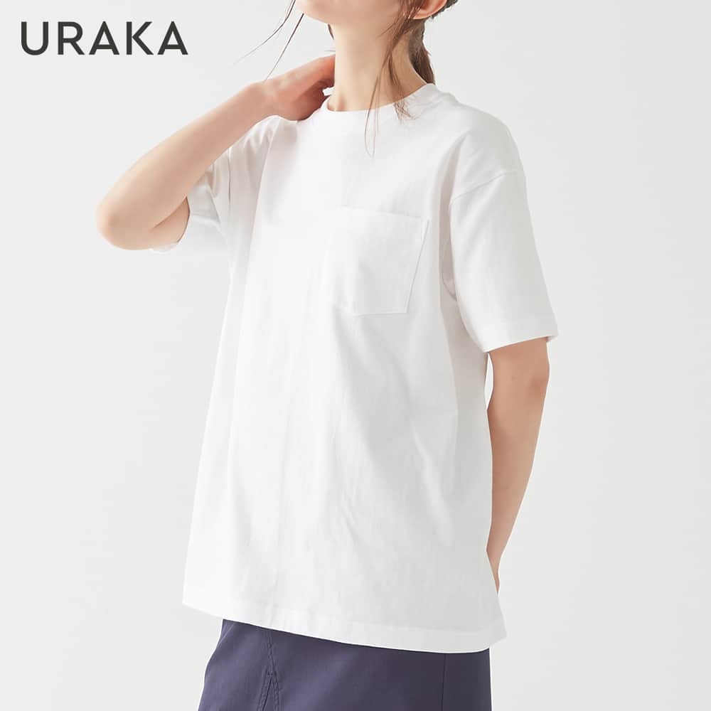 白がつづくTシャツ UR0013L :レディース トップス