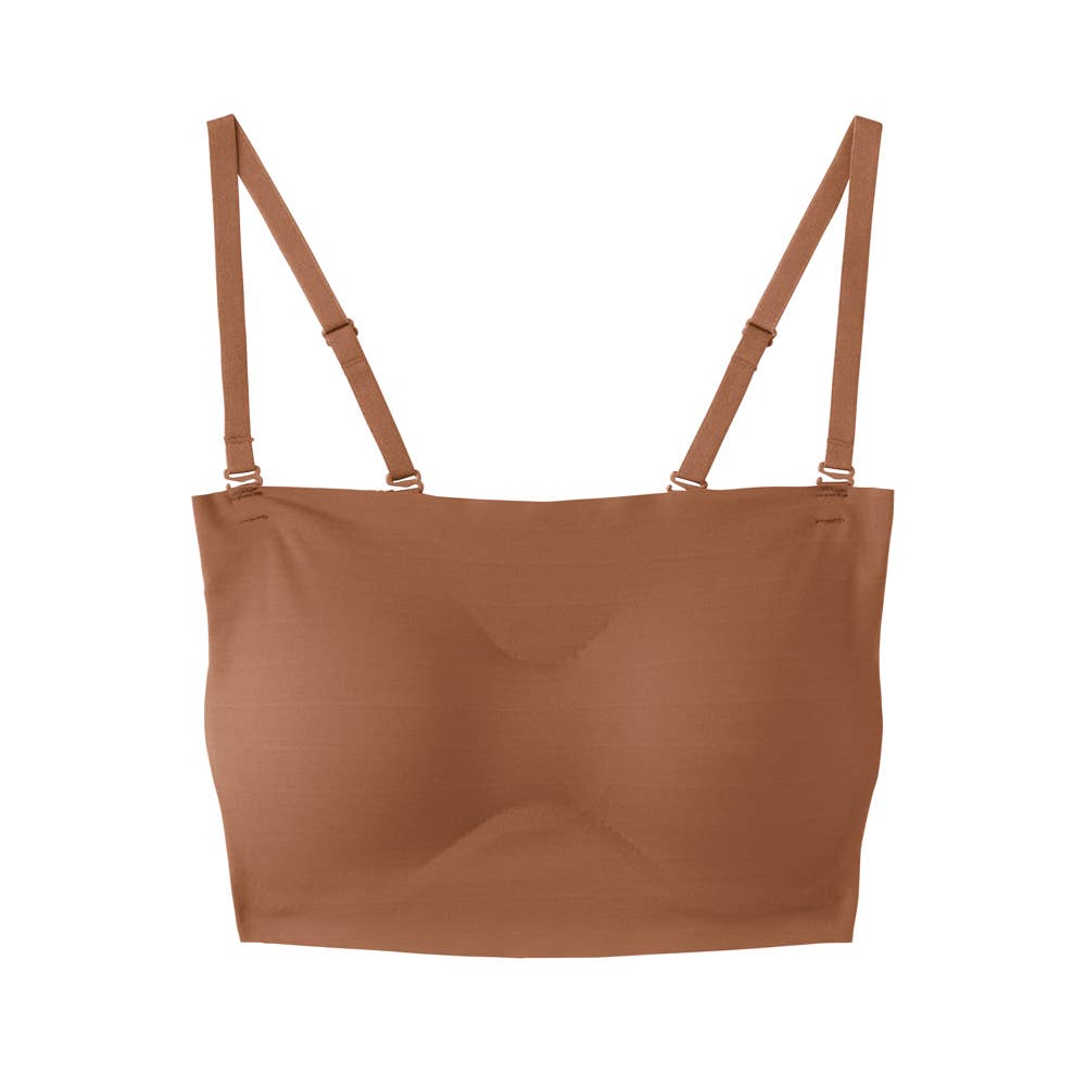 肌とスタイルをメイクするハーフトップ【SALE】 UR1055 ブラウン