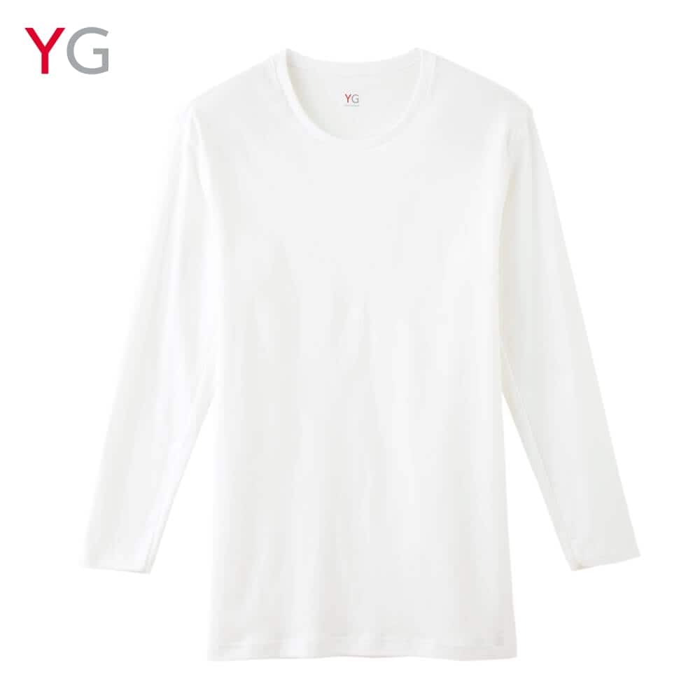 ＜GUNZE グンゼ＞ YG(ワイジー) ロングスリーブシャツ(丸首)(メンズ) ブラック M