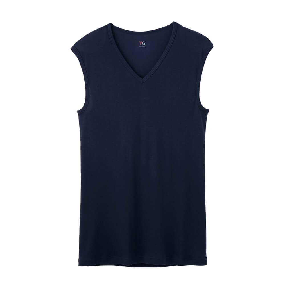 Dry Deo ｖネックスリーブレスシャツ メンズ M ホワイト メンズ