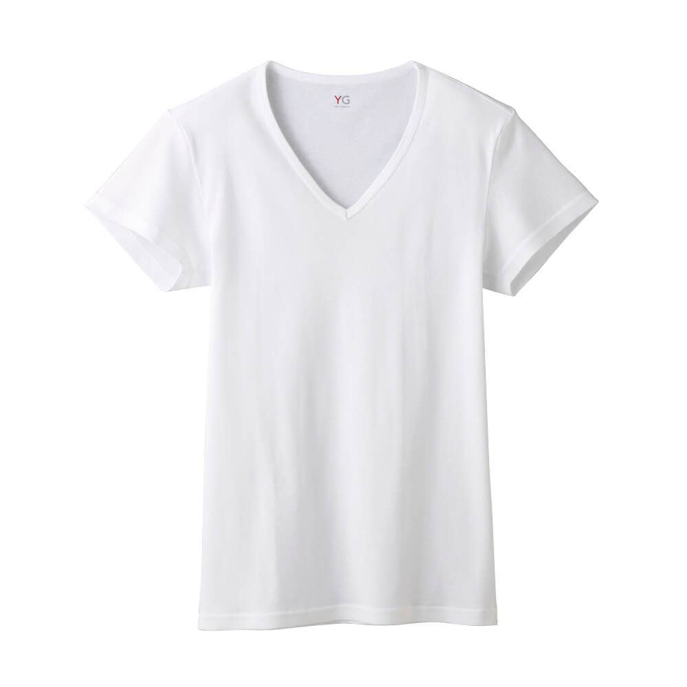 Cotton Cool ｖネックｔシャツ メンズ M ホワイト メンズ