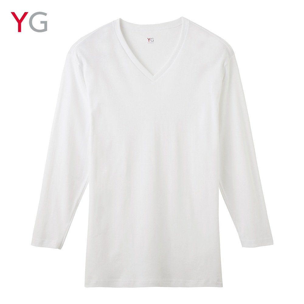 八分袖ｕ首 メンズ まとめ買い割対象 Kh3810 メンズ