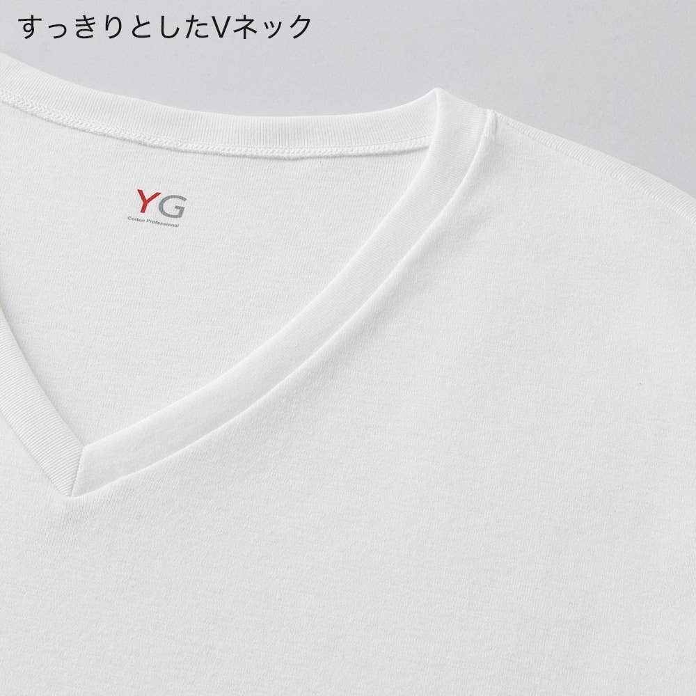 Hot On Cotton ｖネック９分袖シャツ メンズ Yv0909 メンズ