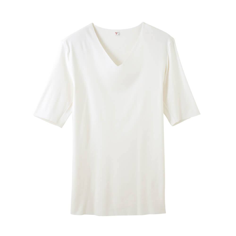 ｖネック５分袖シャツ メンズ Sale M ブラック メンズ