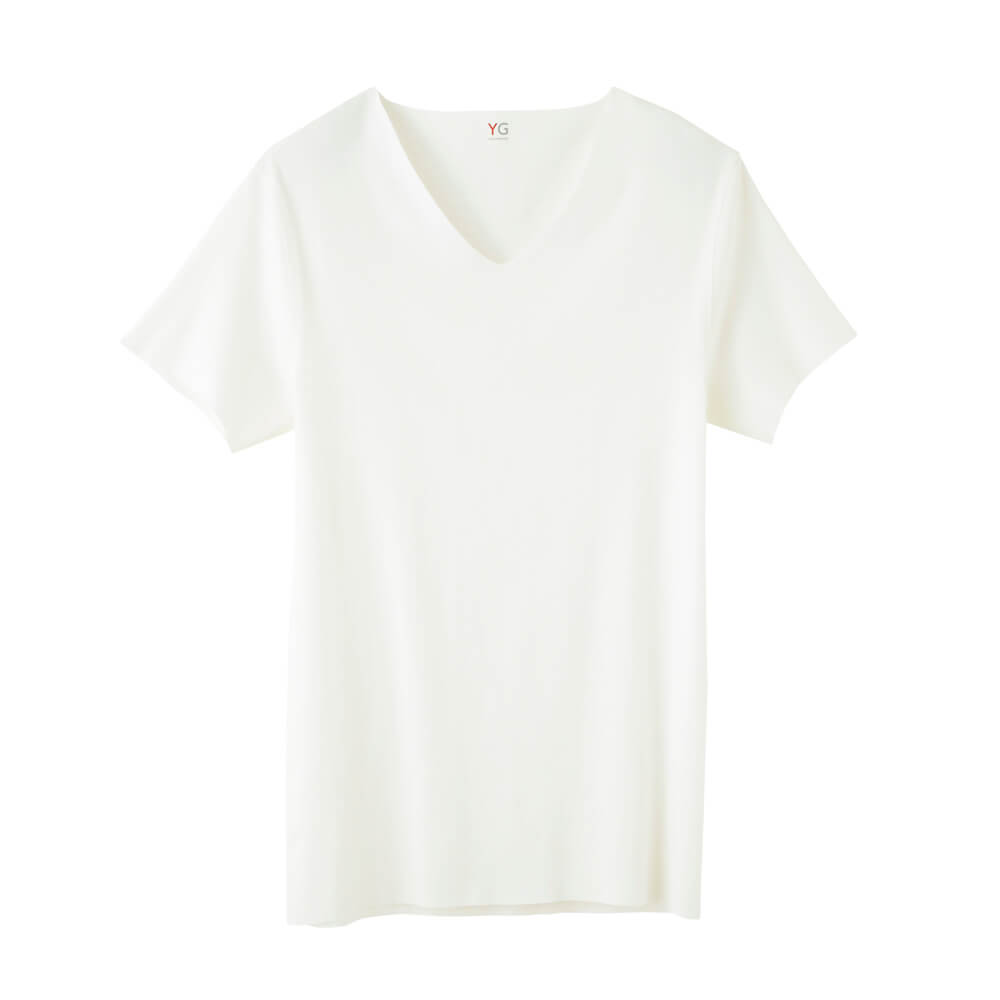 Vネックtシャツ ｖ首 メンズ Sale M オフホワイト メンズ