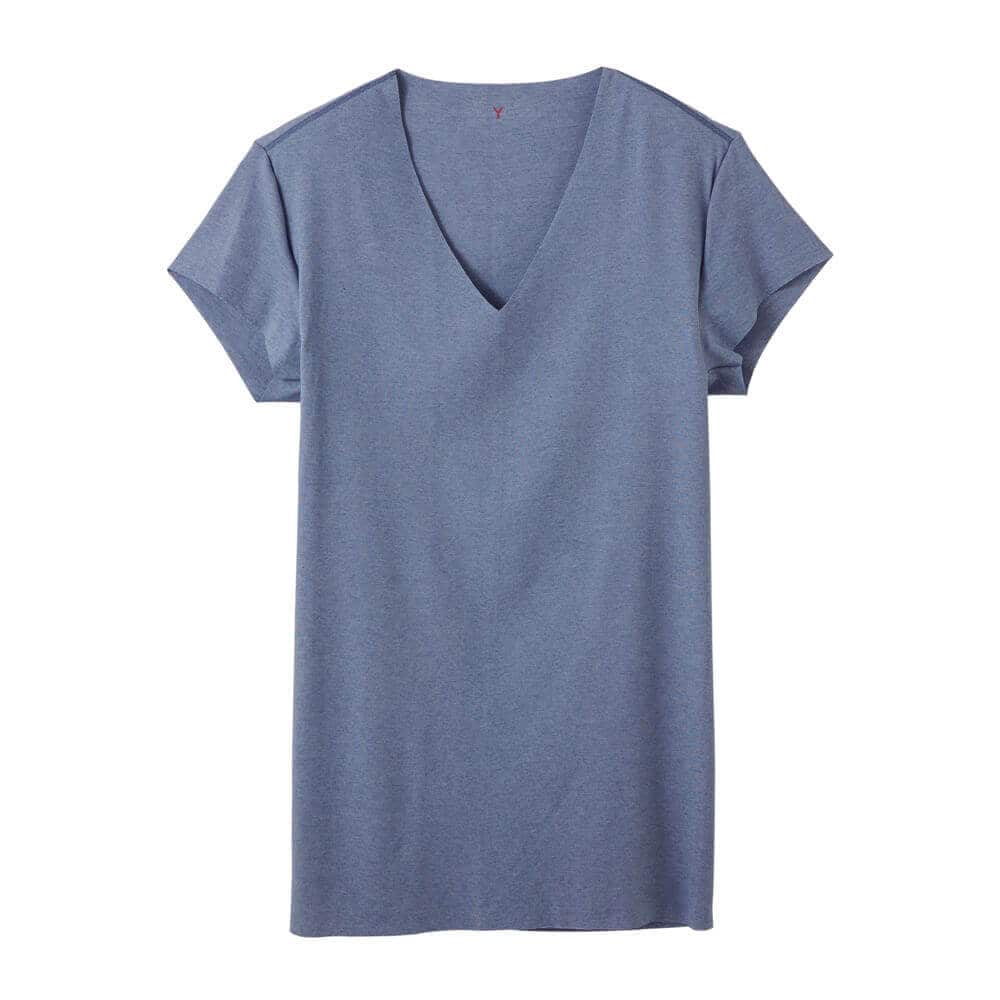 脇パッド付きvネックtシャツ 深めのｖ首 短袖 メンズ Sale M ホワイト メンズ