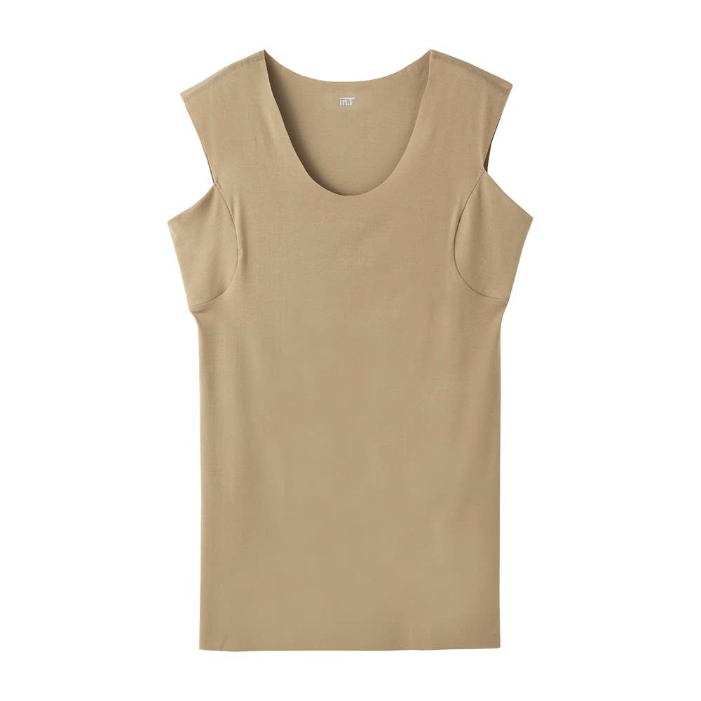 ヤマダヤ　Aga スリーブレス ベスト 新品未使用 Tシャツ専用(ゆったりタイプ)】汗取りパッド付きスリーブレス