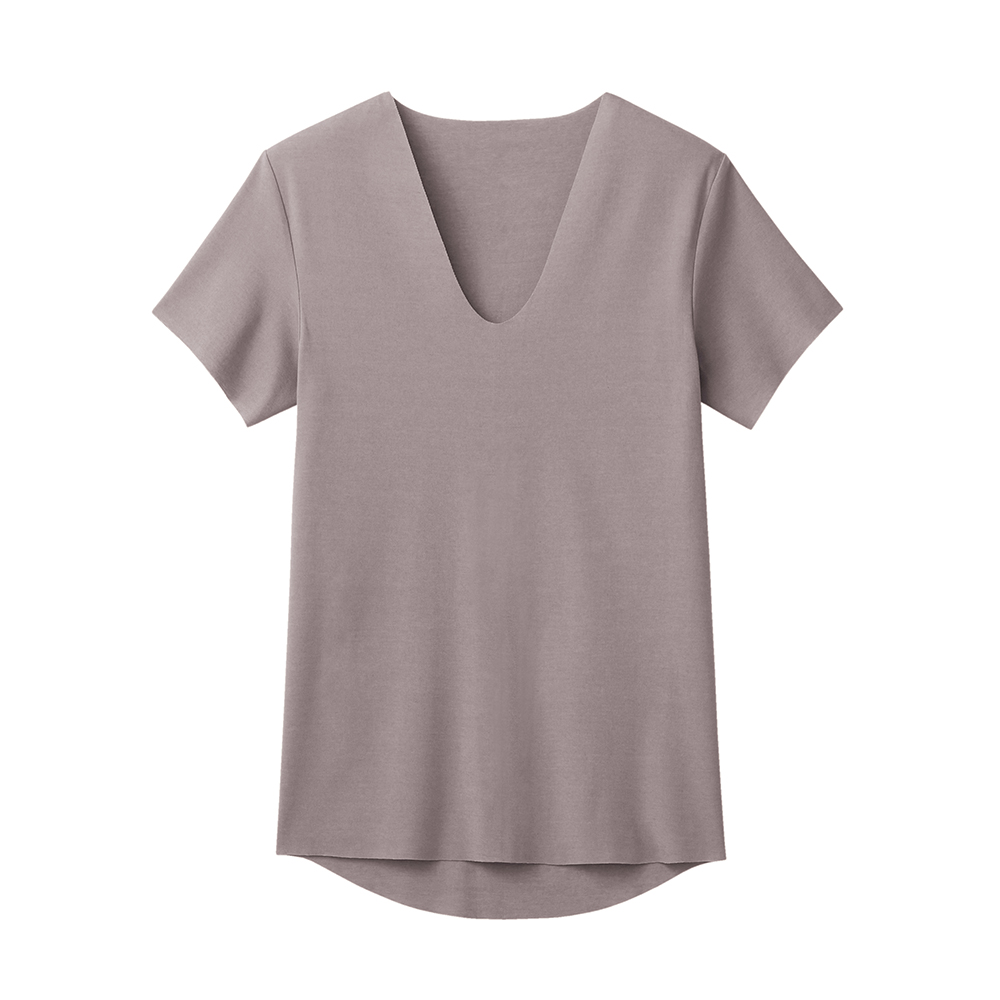 【カットオフ】ＶネックＴシャツ(V首) YVC015A スモークグレー