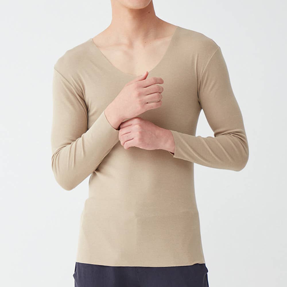 【NEXTRA WARM】長袖Vネックシャツ(V首) YVE009A E10