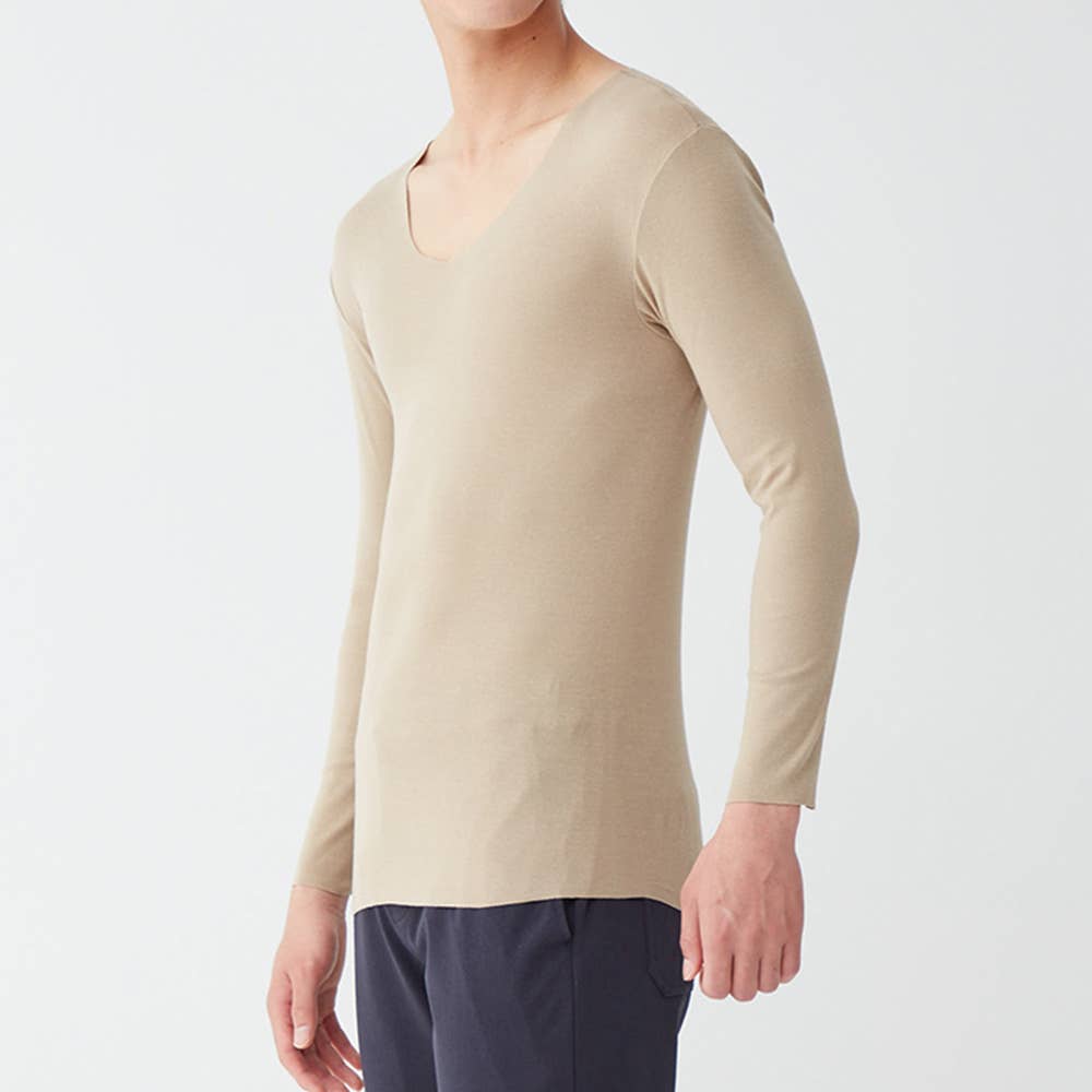 【NEXTRA WARM】長袖Vネックシャツ(V首) YVE009A E11