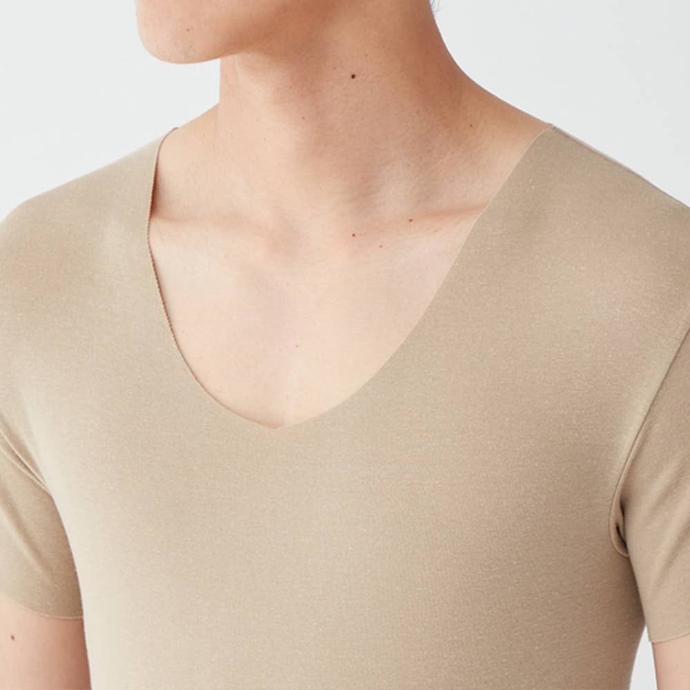 【NEXTRA WARM】半袖Vネックシャツ(V首) YVE015A E10