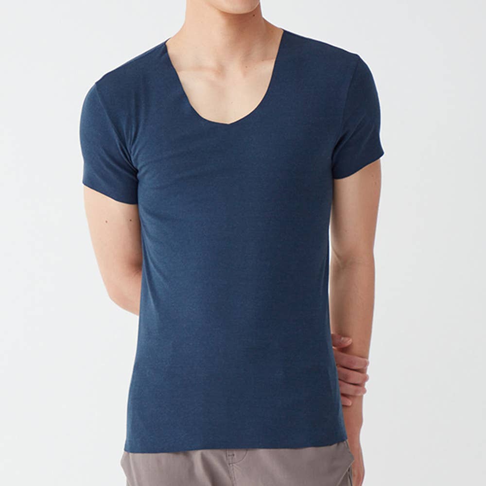 【NEXTRA WARM】半袖Vネックシャツ(V首) YVE015A E12