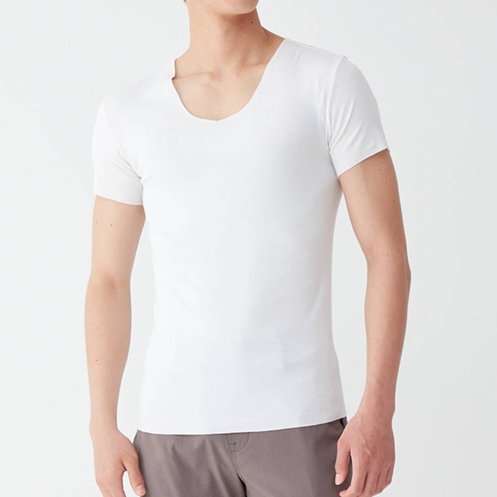 【NEXTRA WARM】半袖Vネックシャツ(V首) YVE015A E13