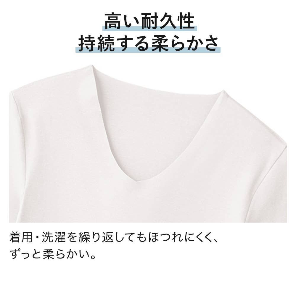 【NEXTRA WARM】半袖Vネックシャツ(V首) YVE015A E2