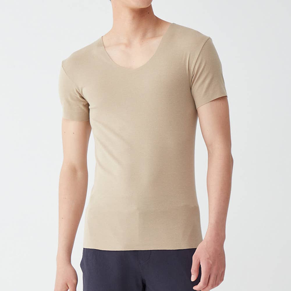 【NEXTRA WARM】半袖Vネックシャツ(V首) YVE015A E8