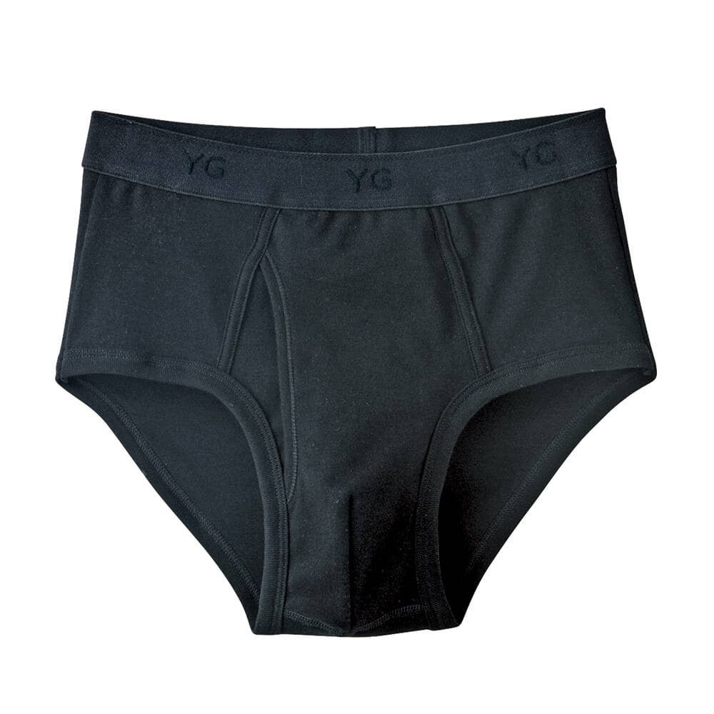 【綿100%】スタンダードブリーフ(前あき) YVP030A ブラック