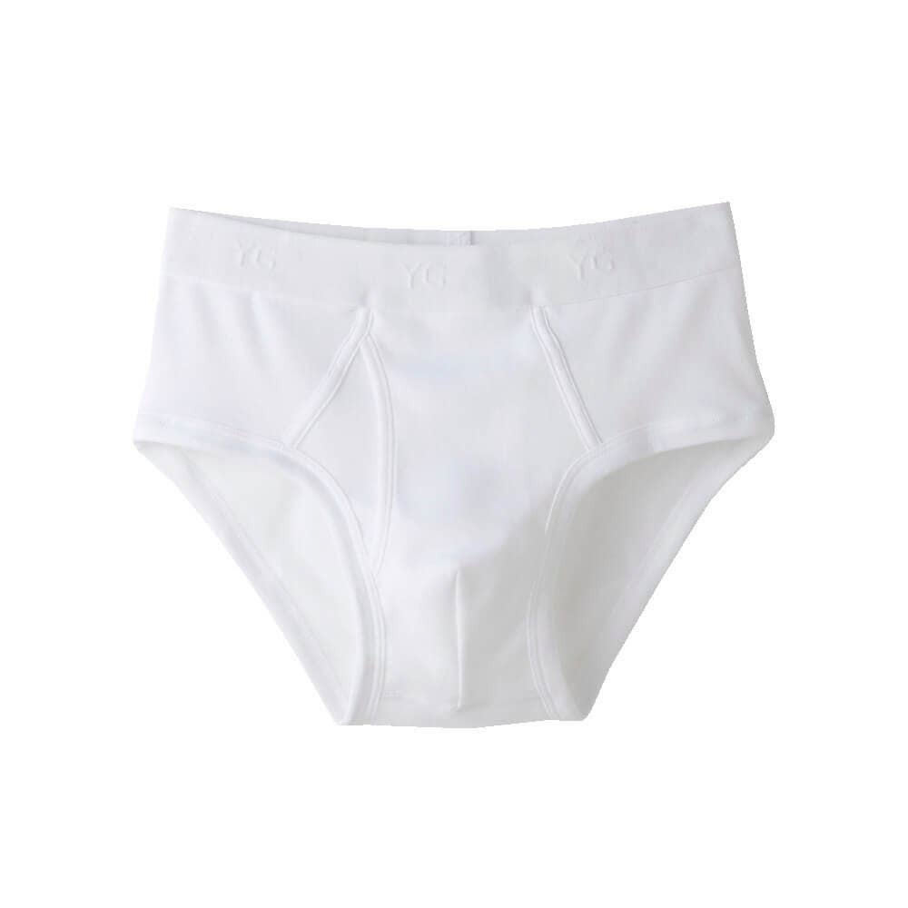 【綿100%】セミビキニブリーフ(前あき) YVP040A ホワイト