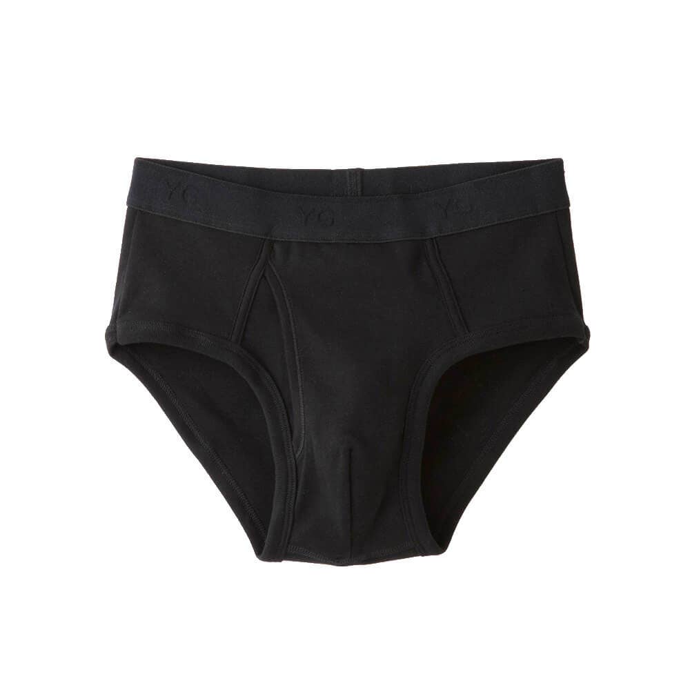 【綿100%】セミビキニブリーフ(前あき) YVP040A ブラック