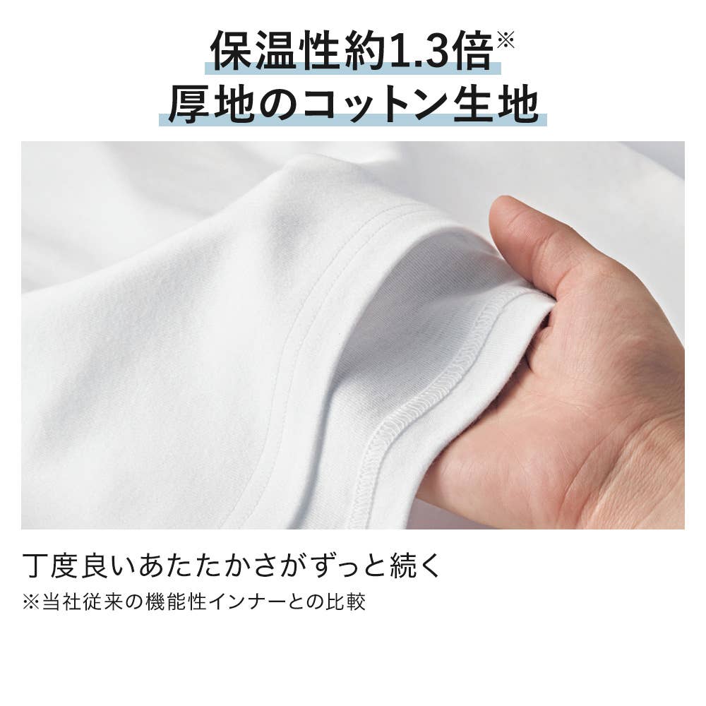 【ダブルホット】Vネック9分袖シャツ YVW009A E1