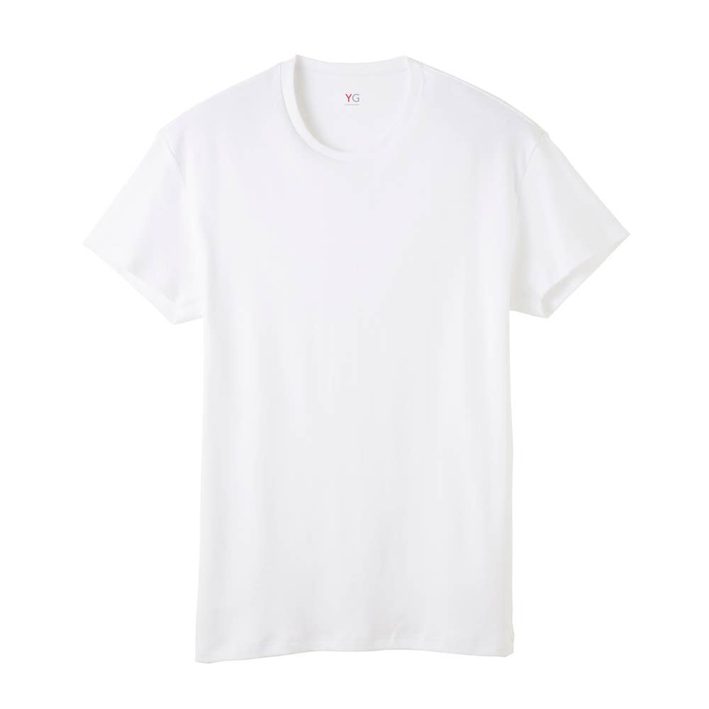 【ダブルホット】クルーネックＴシャツ YVW013A ホワイト