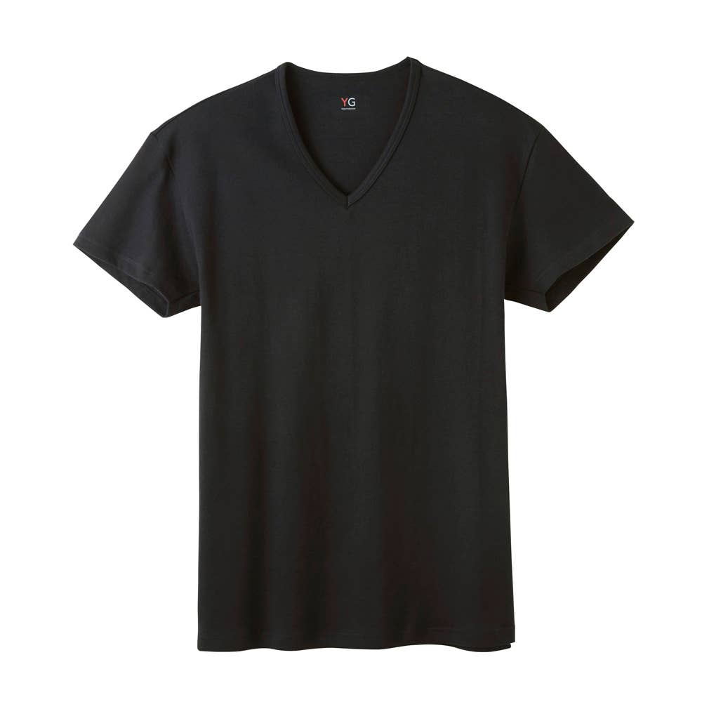 【ダブルホット】ＶネックＴシャツ YVW015A ブラック