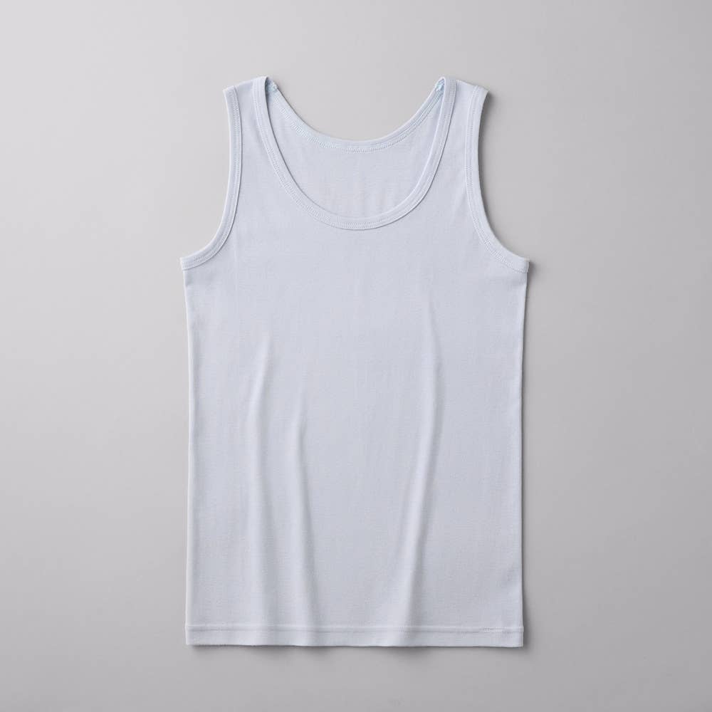 【綿100%】タンクトップ(100~140cm) ZX870EC サックス