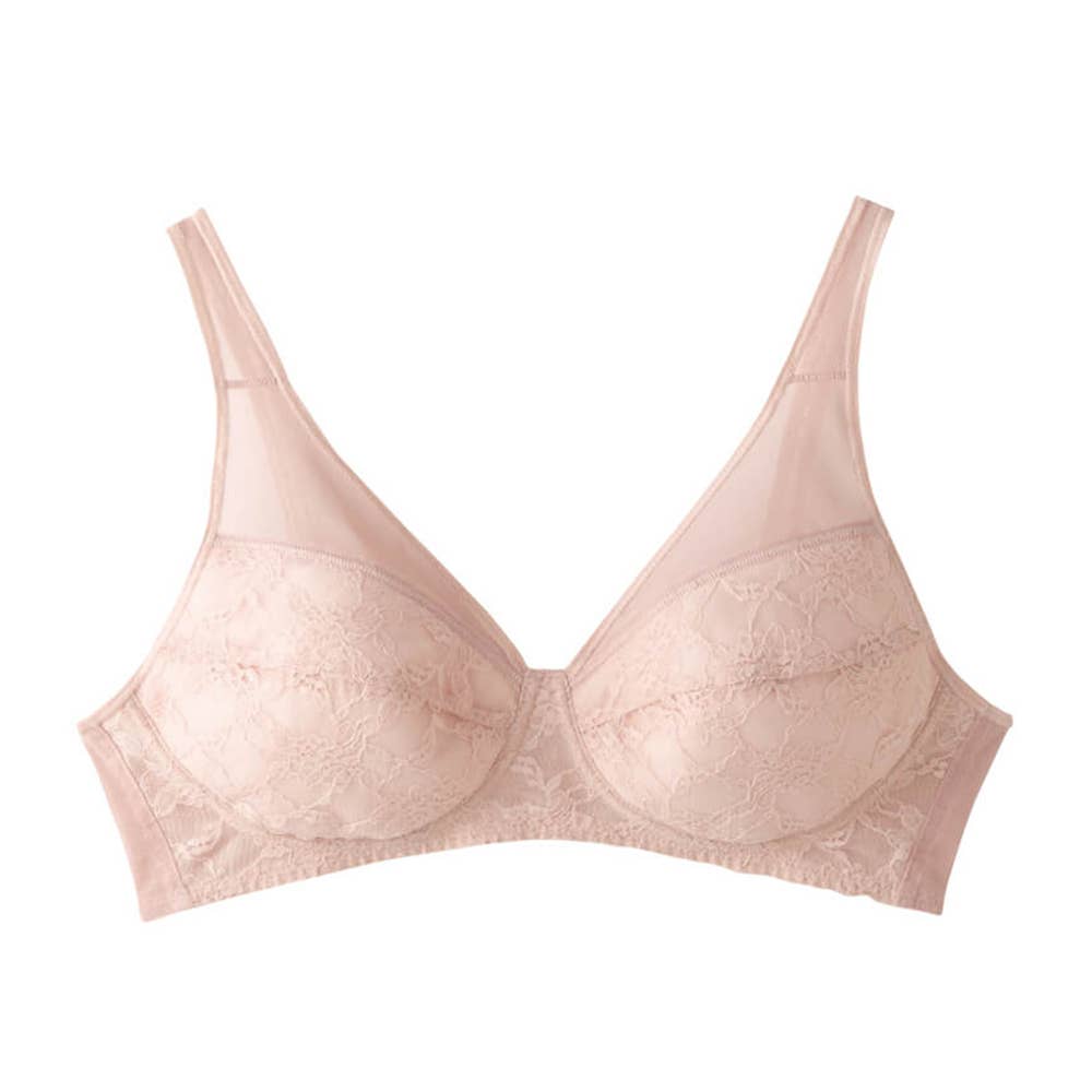 【軽ブラ(しっかり包む)】ノンワイヤーブラジャー EB1242H アンティックローズ