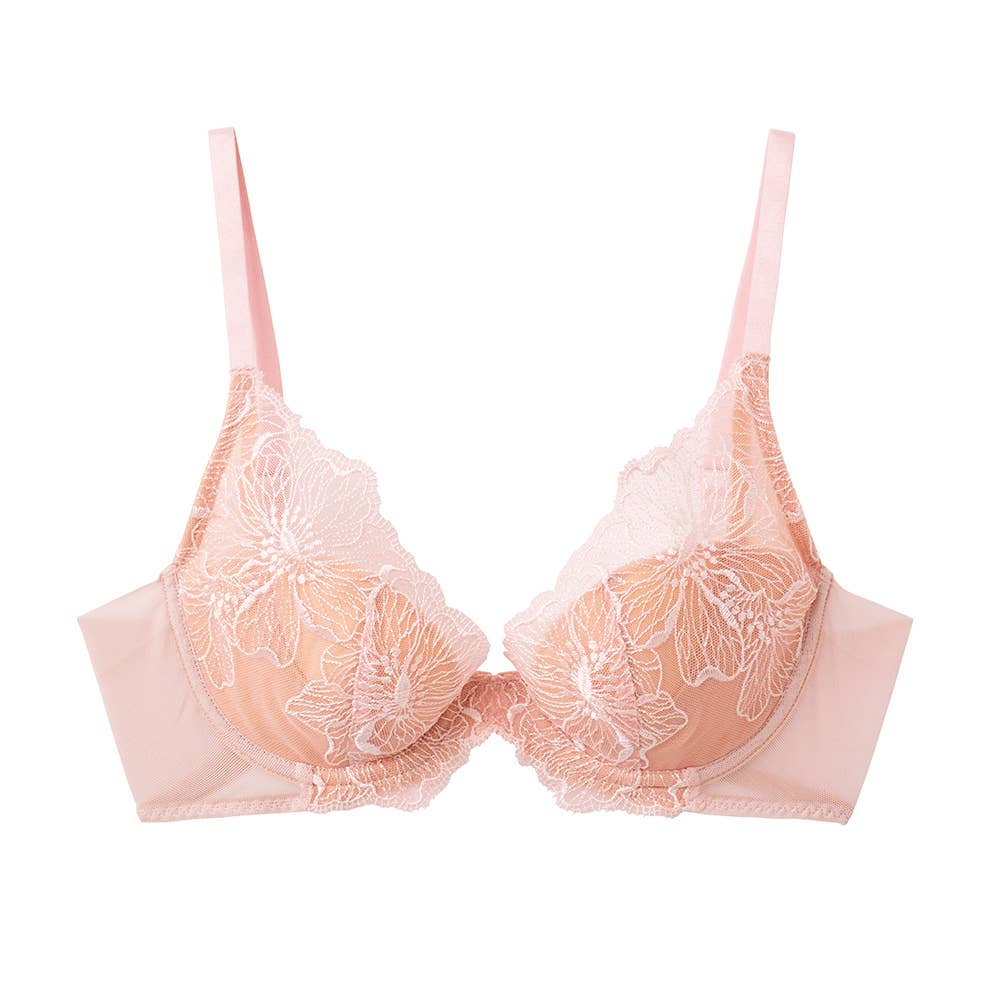more more Sheer BRA(透明感ブラ)】ワイヤーブラジャー【SALE