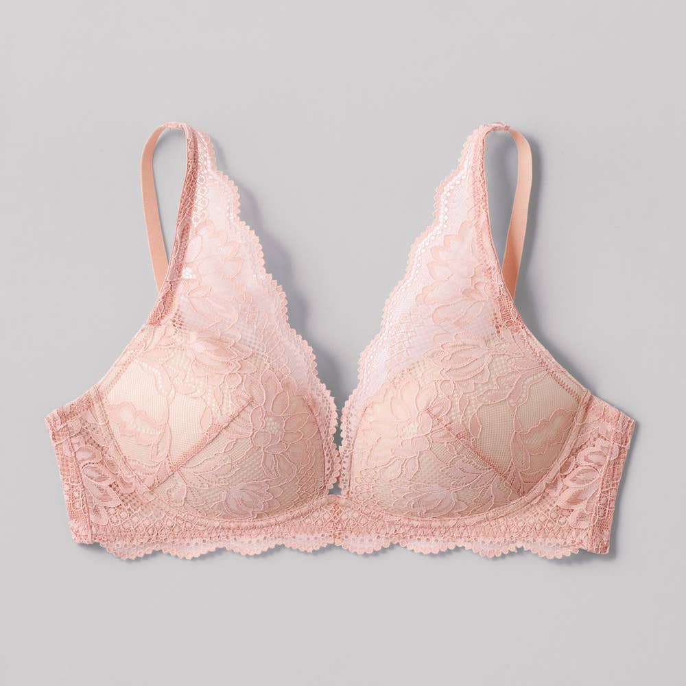 【ふわっと盛れる】ワイヤレスブラジャー【セット割対象】 JB601EC チークピンク