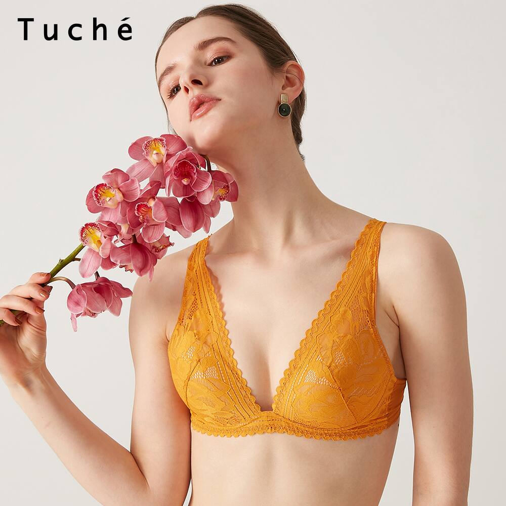 ＜GUNZE グンゼ＞ Tuche(トゥシェ) 【サイドすっきり】ワイヤレスブラジャー（レディース） ワインピンク D70