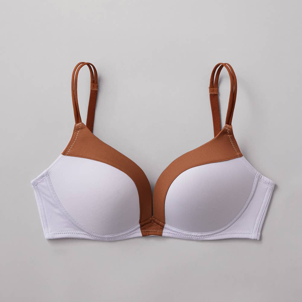 【mochibra（まる胸）】ノンワイヤーブラジャー【SALE】 JB6034EC クワイエットパープル