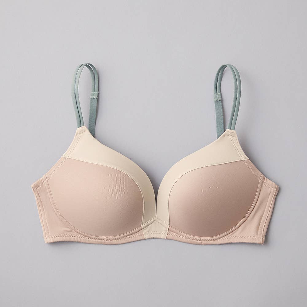 【mochibra（まる胸）】ノンワイヤーブラジャー【SALE】 JB6034EC ロッシュベージュ